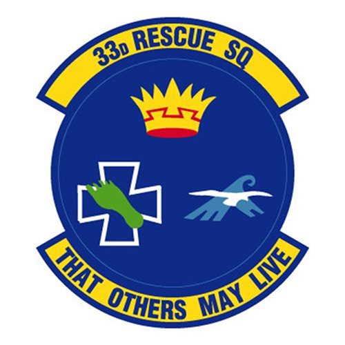 33 RQS Kadena AB, Japan U.S. Air Force Custom Patches