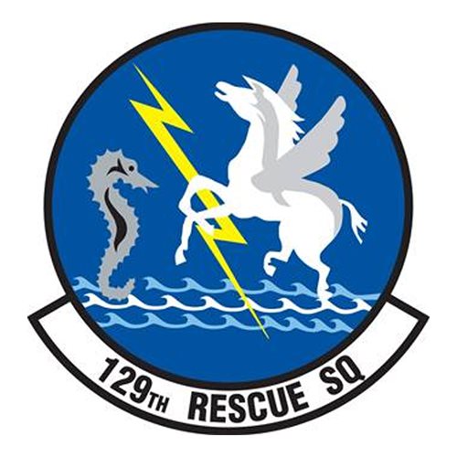 129 RQS ANG California Air National Guard U.S. Air Force Custom Patches