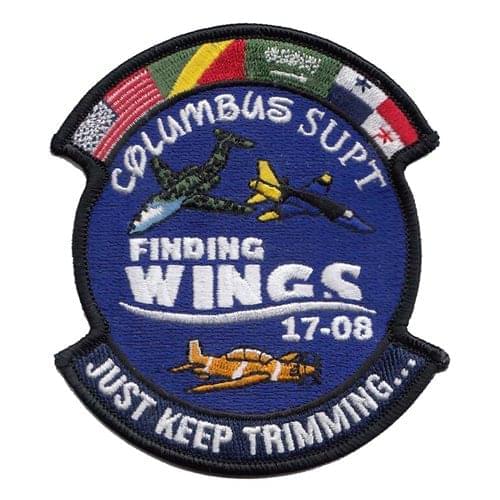 CB 17-08 Columbus SUPT Classes Columbus AFB U.S. Air Force Custom Patches