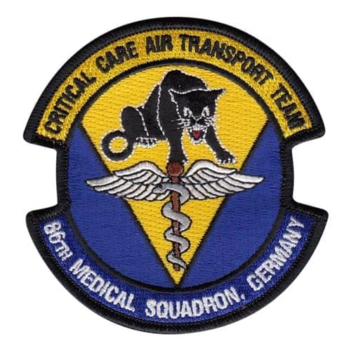 86 MDS Ramstein AB U.S. Air Force Custom Patches