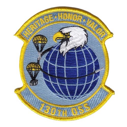 130 OSS ANG West Virginia Air National Guard U.S. Air Force Custom Patches