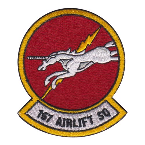 167 AS ANG West Virginia Air National Guard U.S. Air Force Custom Patches