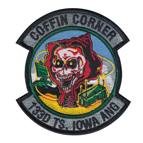 133 TS ANG Iowa Air National Guard U.S. Air Force Custom Patches