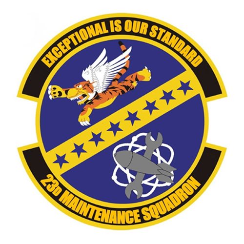 23 MXS Cutom Patches 23rd Maintenance Squadron Patches