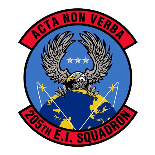 205 EIS ANG Oklahoma Air National Guard U.S. Air Force Custom Patches