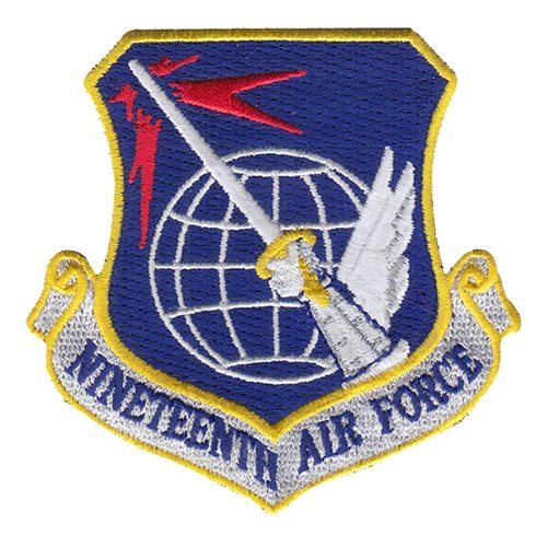 19 AF Numbered Air Forces U.S. Air Force Custom Patches