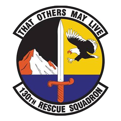 130 RQS ANG California Air National Guard U.S. Air Force Custom Patches