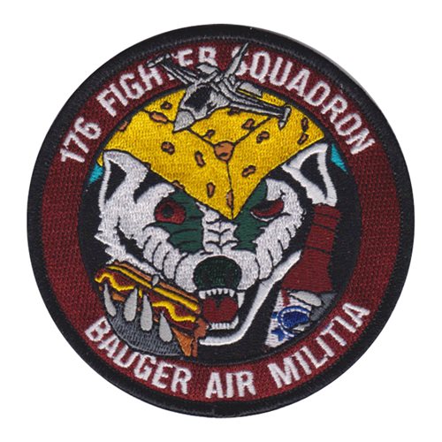 176 FS ANG Wisconsin Air National Guard U.S. Air Force Custom Patches