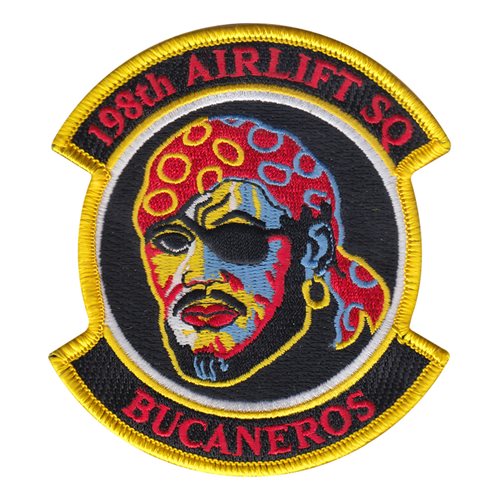 198 AS ANG Puerto Rico Air National Guard U.S. Air Force Custom Patches