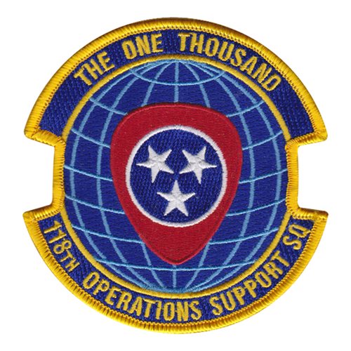 118 OSS ANG Tennessee Air National Guard U.S. Air Force Custom Patches