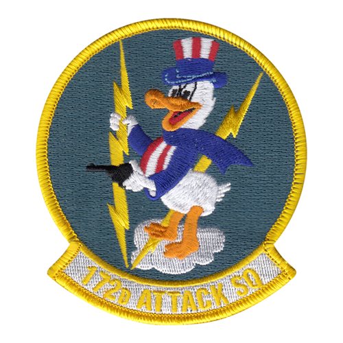 172 ATKS ANG Michigan Air National Guard U.S. Air Force Custom Patches