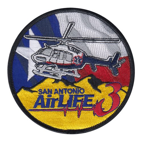 San Antonio AirLife Fire EMT Rescue Patches Custom Patches