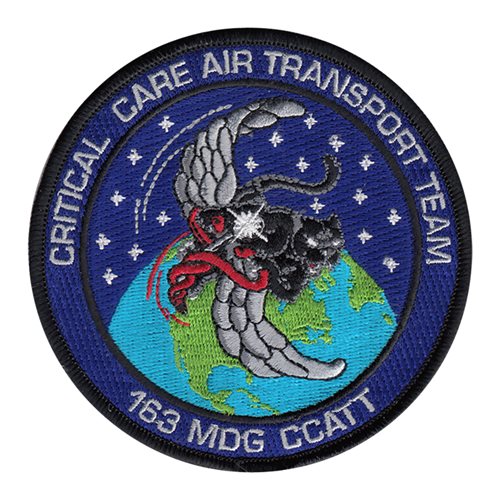 163 MDG ANG California Air National Guard U.S. Air Force Custom Patches
