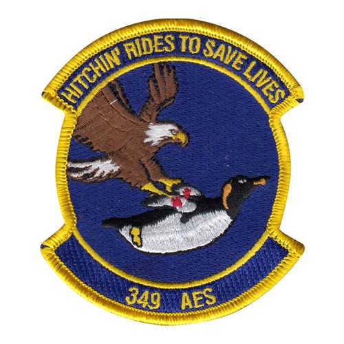 349 AES Travis AFB U.S. Air Force Custom Patches