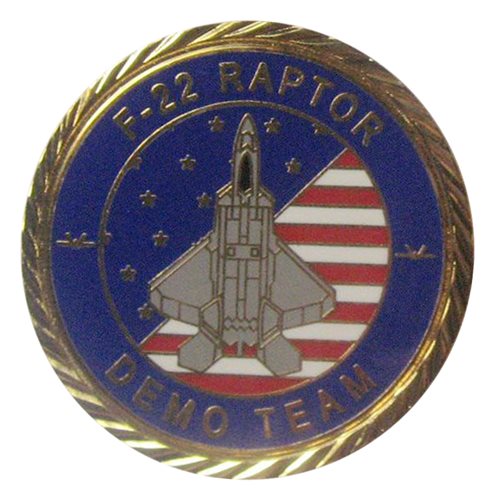 F-22 Raptor Demo Team USAF Demo Teams Challenge Coins