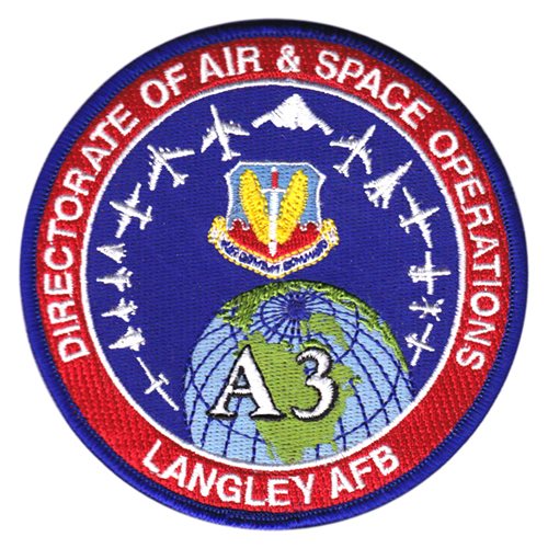 HQ ACC A3 HQ ACC Staff Langley AFB, VA U.S. Air Force Custom Patches
