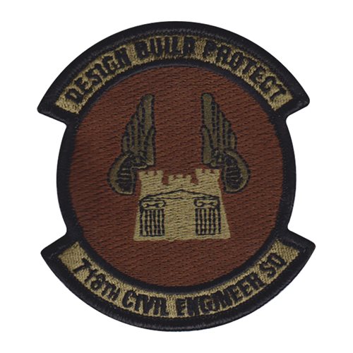 718 CES Kadena AB, Japan U.S. Air Force Custom Patches