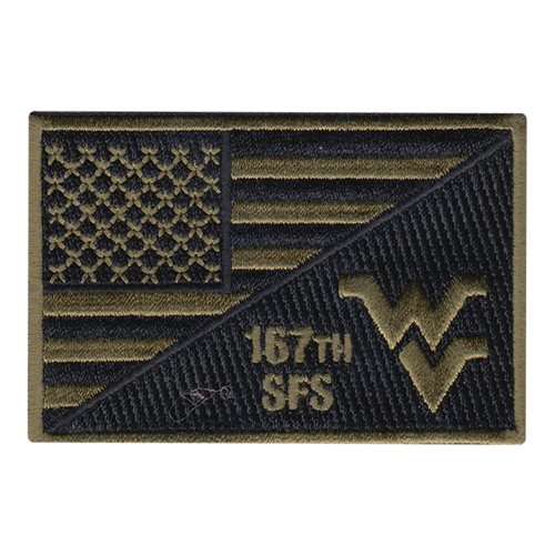 167 SFS ANG West Virginia Air National Guard U.S. Air Force Custom Patches