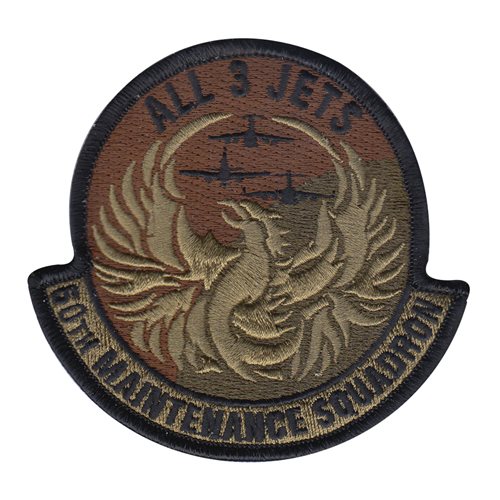 60 MXS Travis AFB U.S. Air Force Custom Patches