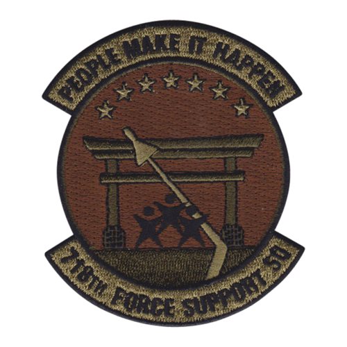 718 FSS Kadena AB, Japan U.S. Air Force Custom Patches