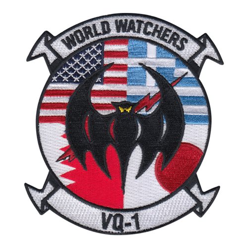 Vintage Named Flight Jacket With Patches VQ-1, CAG-11, F-16