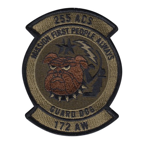 255 ACS ANG Mississippi Air National Guard U.S. Air Force Custom Patches