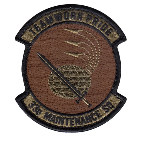 33 MXS Eglin AFB, FL U.S. Air Force Custom Patches