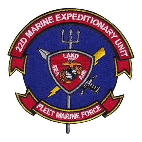 22 MEU Camp Lejeune U.S. Marine Corps Custom Patches