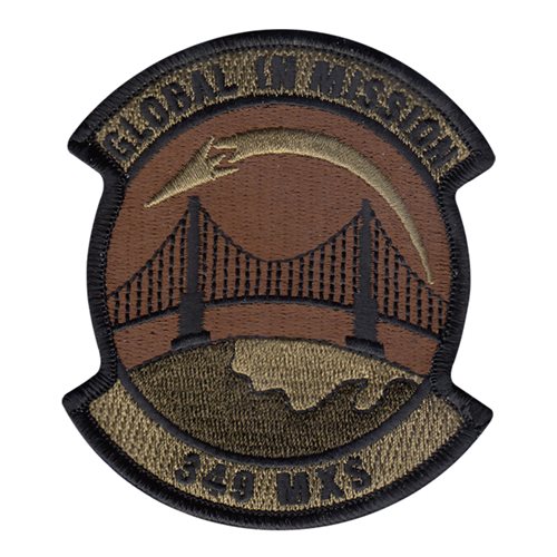 349 MXS Travis AFB U.S. Air Force Custom Patches