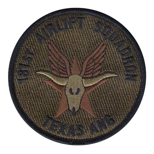 181 AS ANG Texas Air National Guard U.S. Air Force Custom Patches