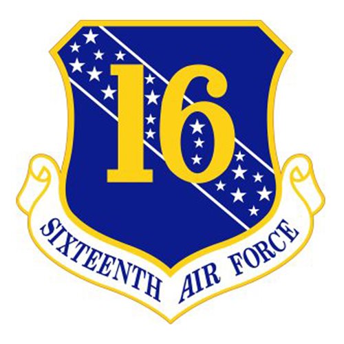 16 AF Numbered Air Forces U.S. Air Force Custom Patches