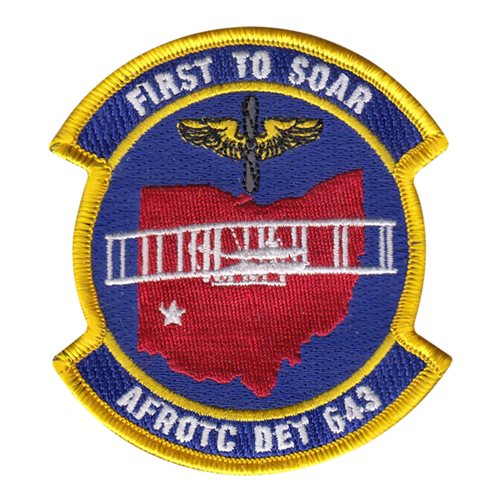 AFROTC Det 643 of Wright State University Air Force ROTC ROTC and College Patches Custom Patches