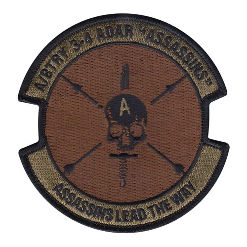 3-4 ADA Ft Bragg U.S. Army Custom Patches