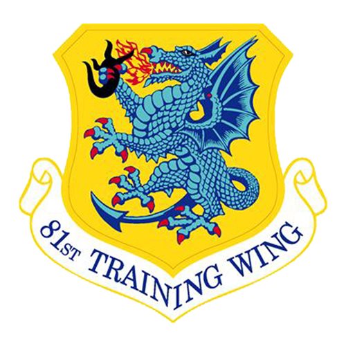 81 TRW Keesler AFB U.S. Air Force Custom Patches