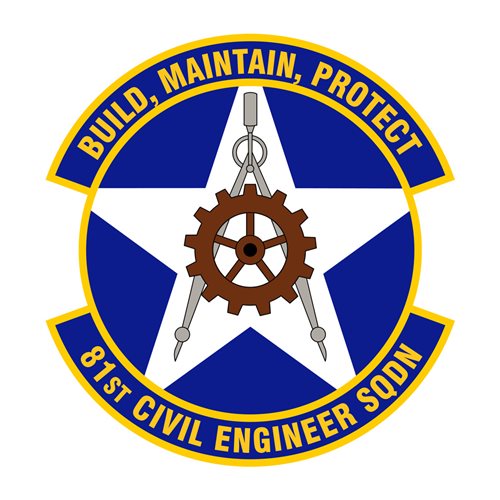 81 CES Keesler AFB U.S. Air Force Custom Patches