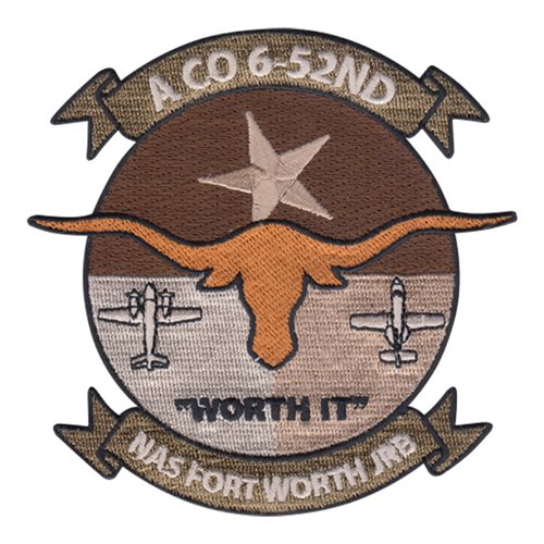6-52 AVN REGT NAS Fort Worth U.S. Navy Custom Patches