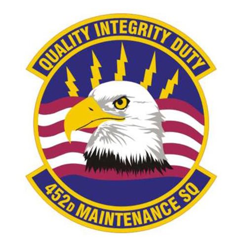 452 MXS March ARB U.S. Air Force Custom Patches