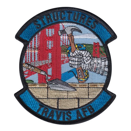 60 CES Travis AFB U.S. Air Force Custom Patches