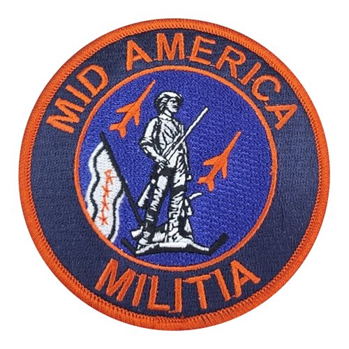 Mid America Militia ANG Illinois Air National Guard U.S. Air Force Custom Patches