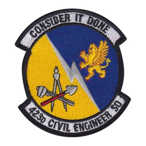 423 CES RAF Alconbury U.S. Air Force Custom Patches