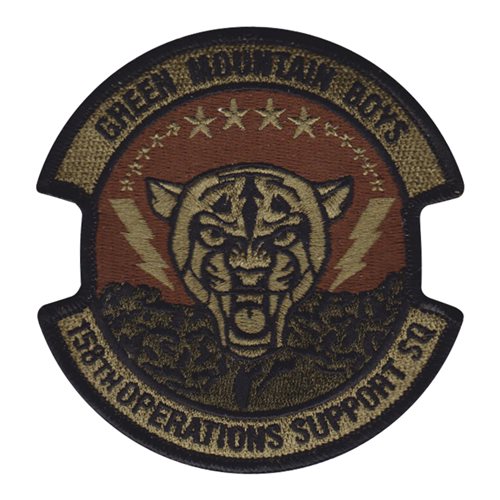 158 OSS ANG Vermont Air National Guard U.S. Air Force Custom Patches