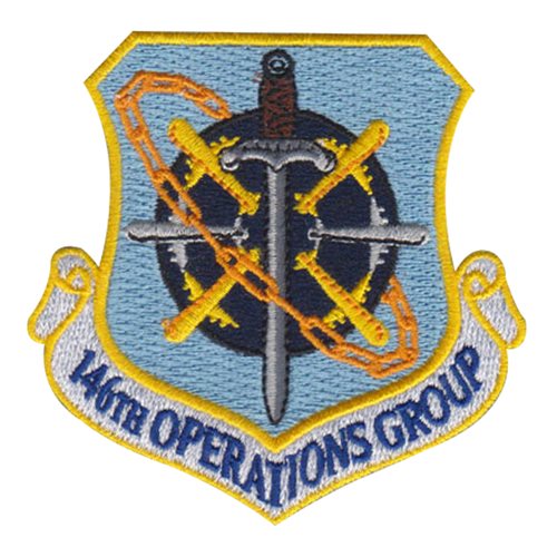 146 OG ANG California Air National Guard U.S. Air Force Custom Patches