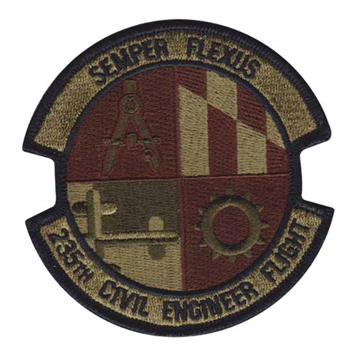 235 CES ANG Maryland Air National Guard U.S. Air Force Custom Patches