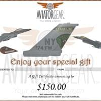 Aviator Gear Custom Gift Certificates