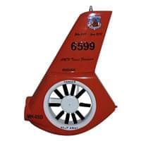 MH-65D Dolphin Helicopter Tail Flash Plaque