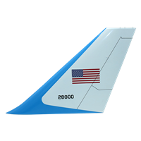 Boeing 747 Airplane Tail Flash