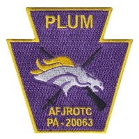 AFJROTC PA-20063 Plum High School Custom Patches 