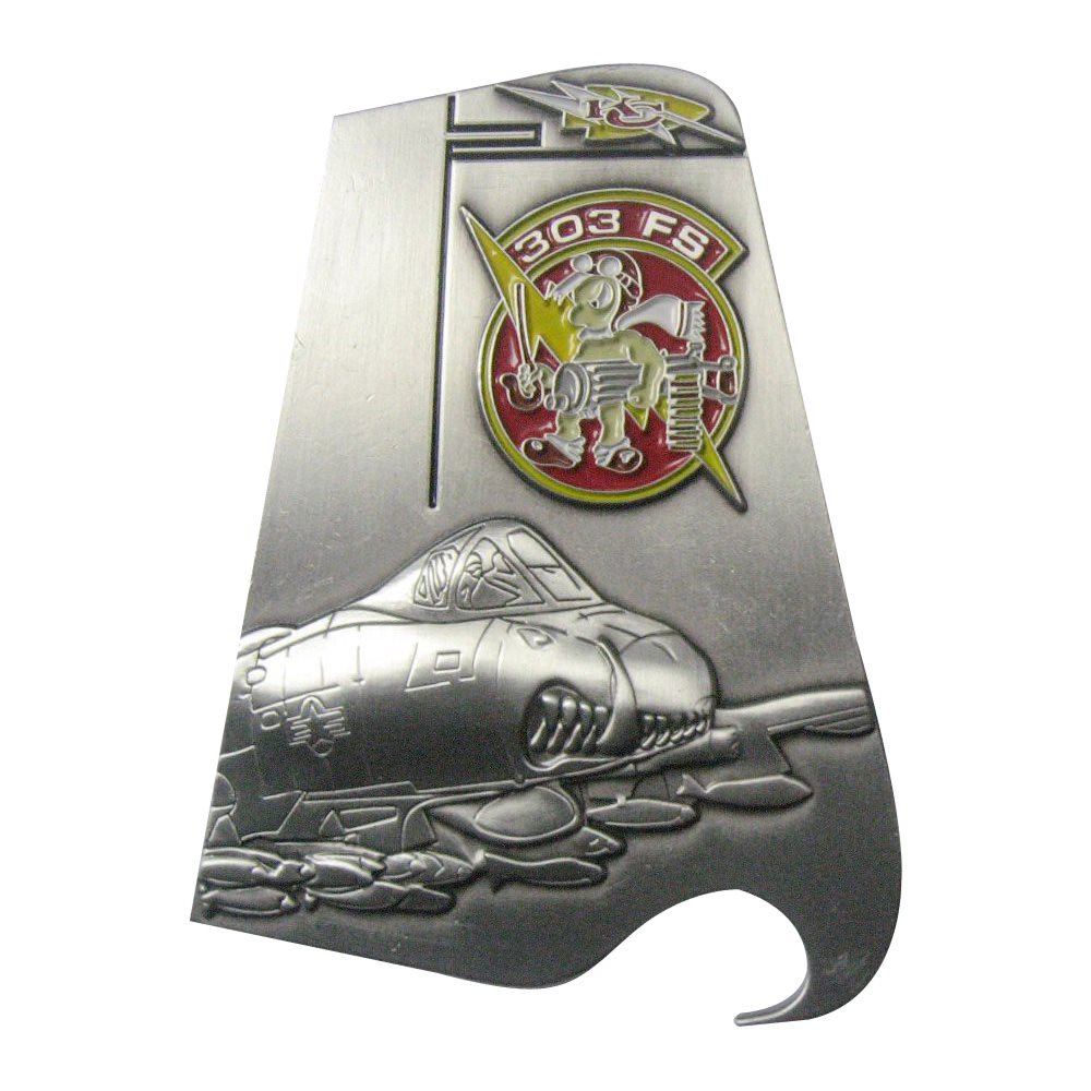 303 FS A-10 Tail Flash Bottle Opener Front SAMPLE