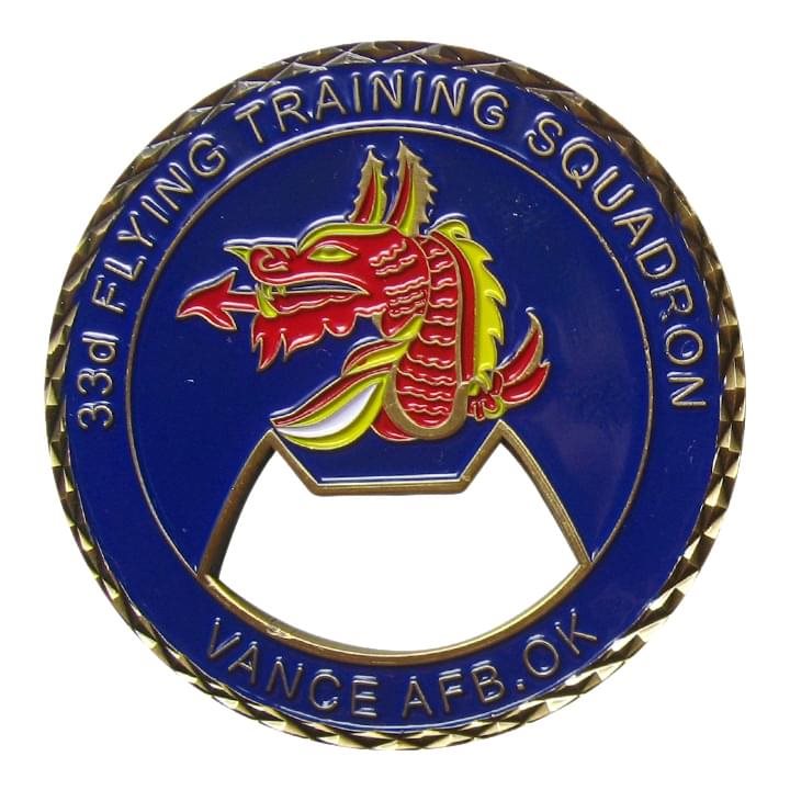 33rd FTW Squadron Bottle Coin Opener