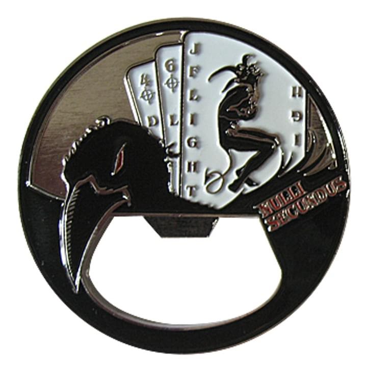 Crow Cards Bottle Coin Opener Sample